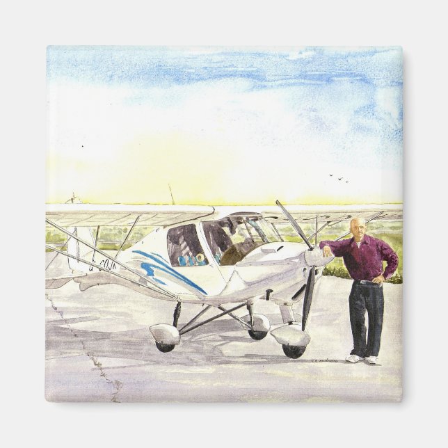 "Efter flygningen" Magnet (Framsidan)