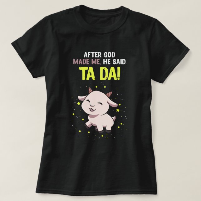 Efter Gods får jag gå T Shirt (Design framsida)