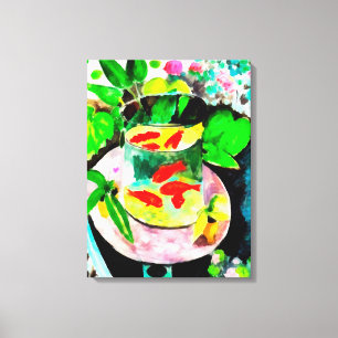 efter Henri Matisse, Goldfish, Digital teckning Canvastryck