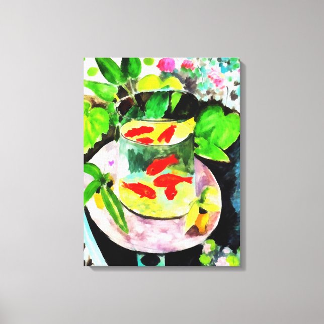 efter Henri Matisse, Goldfish, Digital teckning Canvastryck (Framsida)