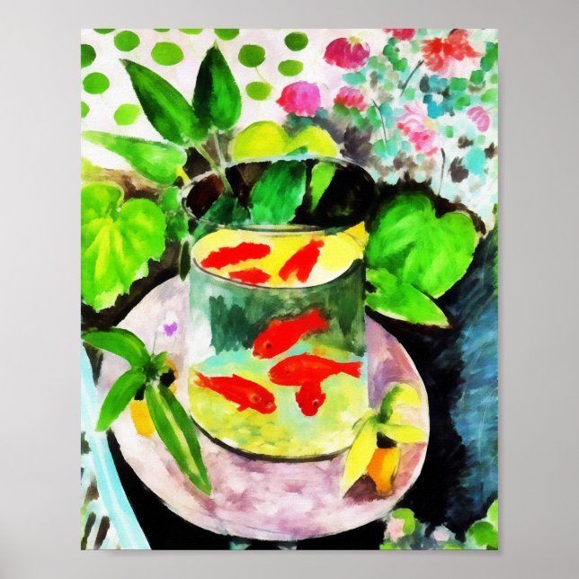 efter Henri Matisse, Goldfish, Digital teckning Poster (Framsidan)