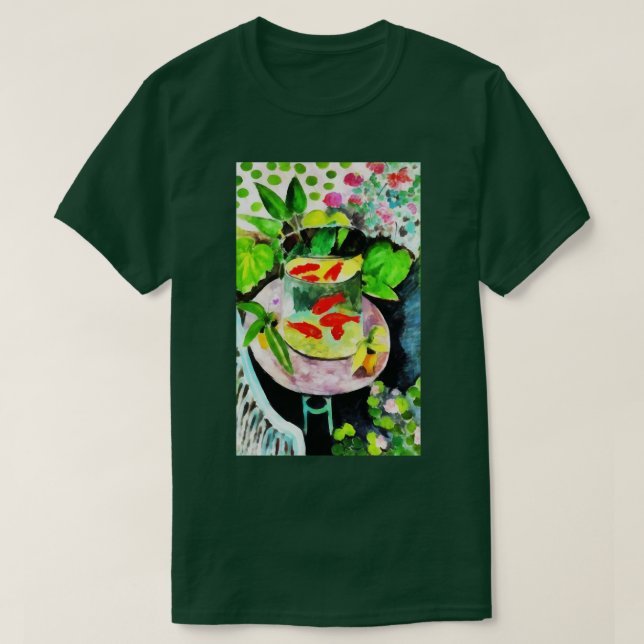 efter Henri Matisse, Goldfish, Digital teckning T Shirt (Design framsida)