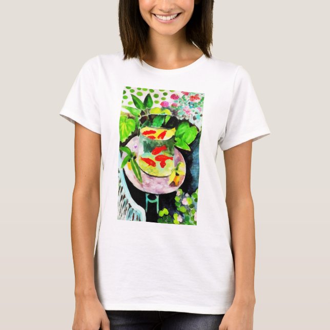 efter Henri Matisse, Goldfish, Digital teckning T Shirt (Framsida)