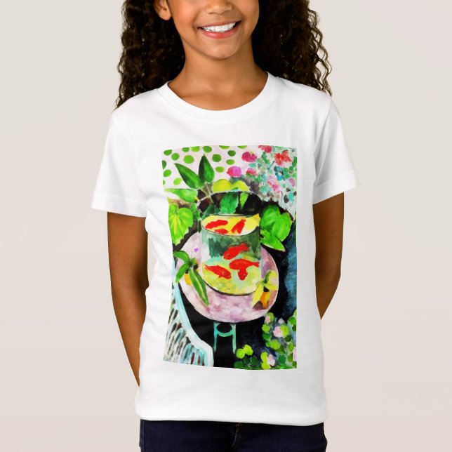 efter Henri Matisse, Goldfish, Digital teckning T Shirt (Framsida)