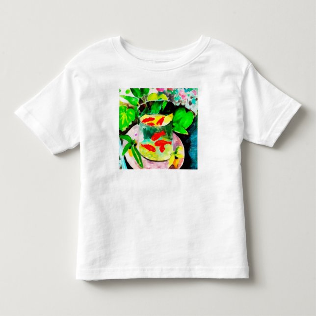 efter Henri Matisse, Goldfish, Digital teckning T Shirt (Framsida)