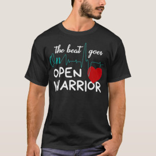 Efter hjärtoperation, bypass Recovery Design Open T Shirt
