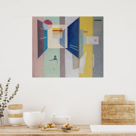 Efter höger - till vänster av Wassily Kandinsky Poster