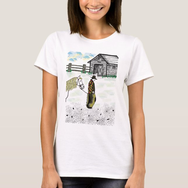 Efter Horse Ride T Shirt (Framsida)