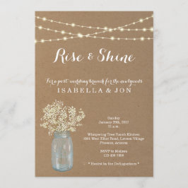 Efter inbjudan efter Bröllop Brunch-morgon