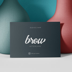 Efter instruktion för enkel Grått Browbar Visitkort