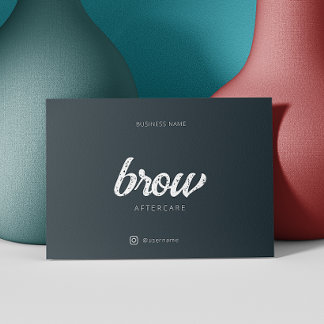 Efter instruktion för enkel Grått Browbar Visitkort
