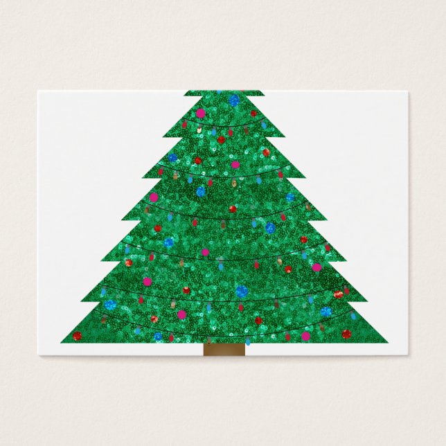 efter julgran visitkort (Framsidan)