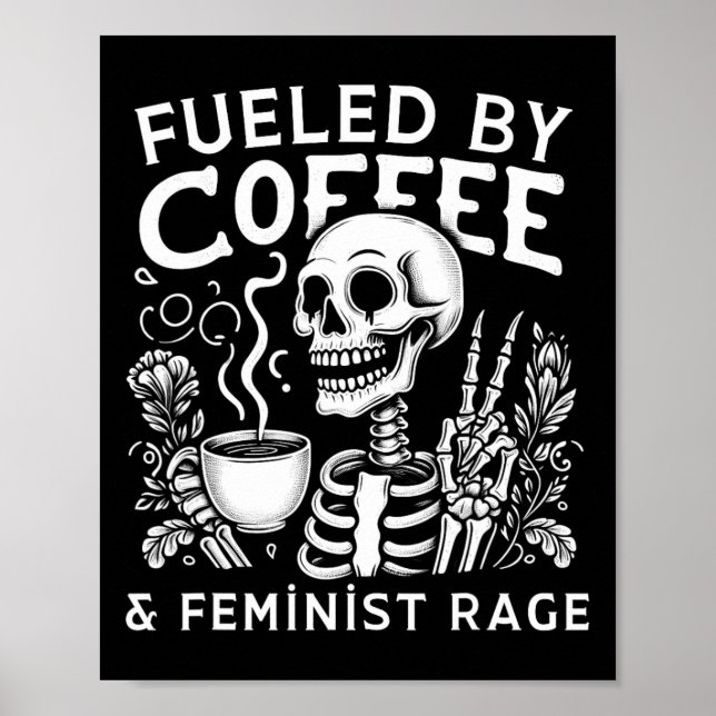 Efter kaffe&stämpel; feministisk lårfeministisk ka poster (Framsidan)