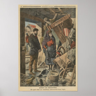 Efter katastrofen för 'Le Petit Journal' Poster