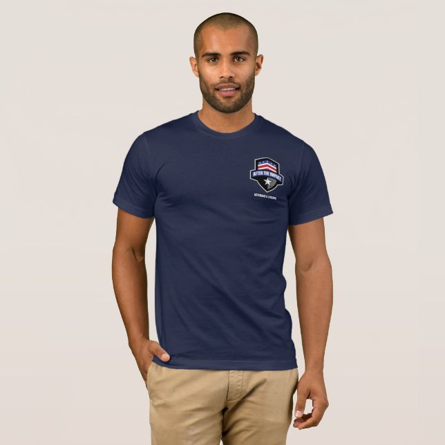 Efter kollisionsblocket Canvas Tee (Hel framsida)