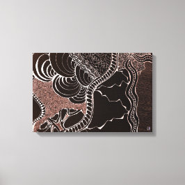 Efter kontrast canvastryck