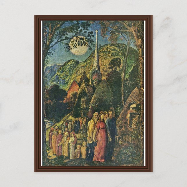 Efter kvällstjänsten av Palmer Samuel Vykort (Framsida)