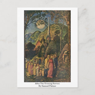 Efter kvällstjänsten av Samuel Palmer Vykort