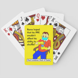 Efter låsning av paket med casinokort