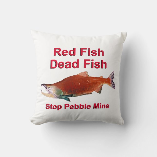 Efter lax - stoppa odlingsminuter kudde (Framsida)