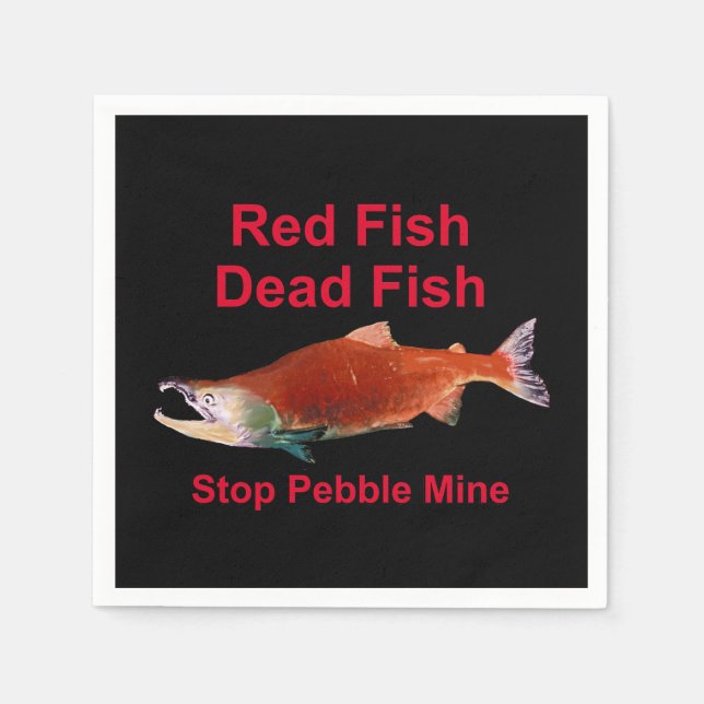 Efter lax - stoppa odlingsminuter pappersservett (Framsidan)