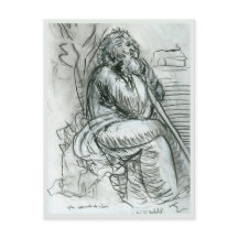 Efter Leonardo da Vinci Självporträtt