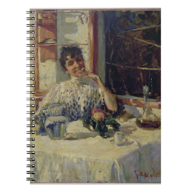 Efter lunch på Monciaen c.1900 Anteckningsbok (Framsidan)