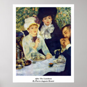 Efter luncheonen vid Pierre-Auguste Renoir Poster