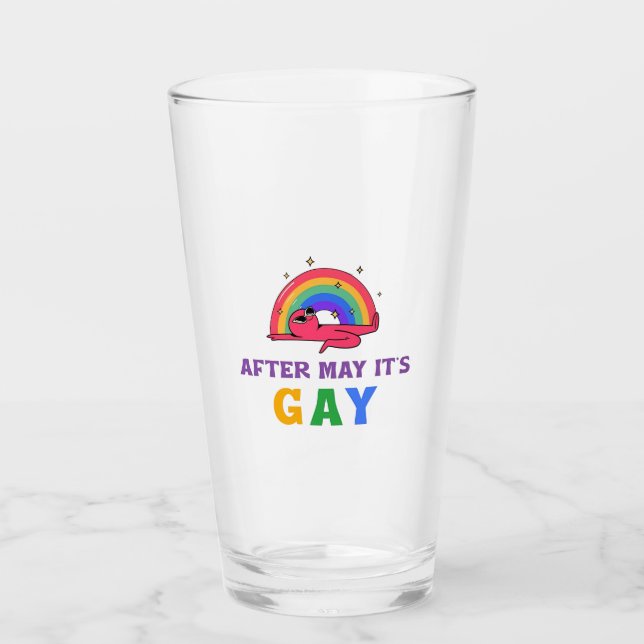 Efter maj månad är det Gay LGBT-Pridet Glaskopp (Framsida)