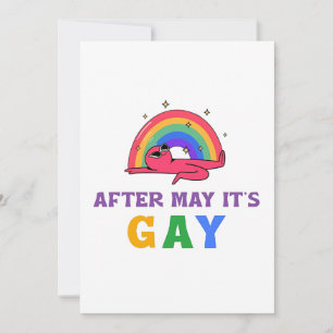 Efter maj månad är det Gay LGBT-Pridet Julkort