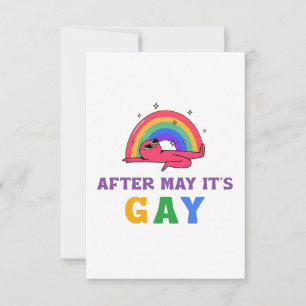 Efter maj månad är det Gay LGBT-Pridet Tack Kort