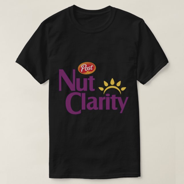 Efter Nöt Clarity Bran Cereal Logotyp Parody Class T Shirt (Design framsida)