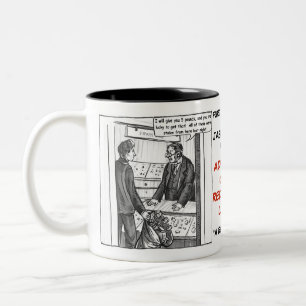 EFTER-ord serie - REDH-kaffemugg Två-Tonad Mugg