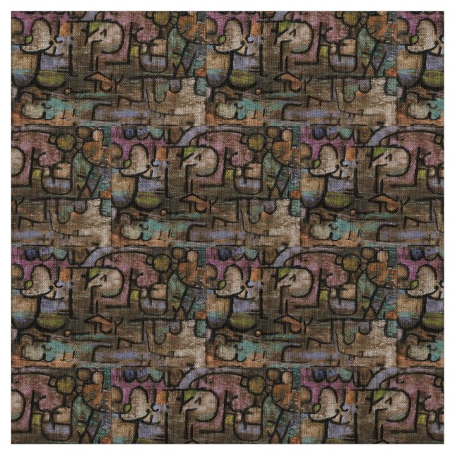 Efter översvämningen av Paul Klee Tyg (Provkarta)