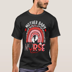 Efter partum Mor Baby Nurse Nurse Nursing Stetosco T Shirt