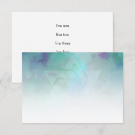 Efter Party Coola Färg Aqua Blue Lila White Inbjudningar