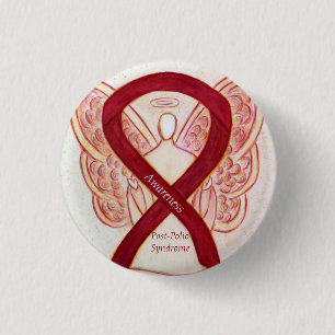Efter Polio Syndrome Angel Awareness Ribbon Stift Knapp