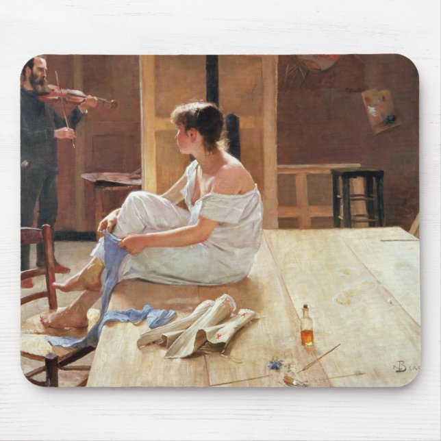 Efter posera, 1884 musmatta (Framsidan)