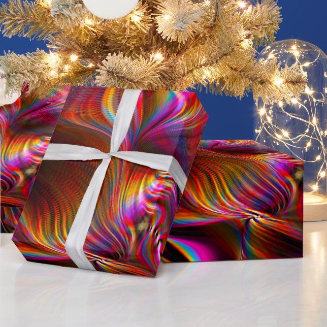 Efter Rain Swirls vackra Abstrakt Presentpapper (Helgdagar)