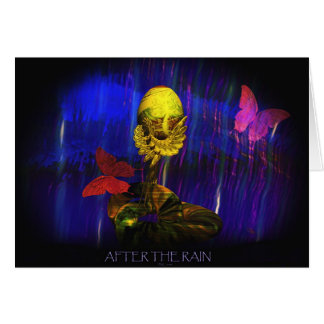 Efter regna hälsningskort