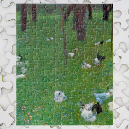 Efter regnet, Garden Chickens av Gustav Klimt Pussel