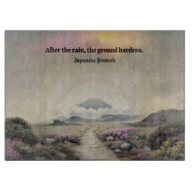 Efter regnet (japansk vattenfärgslandskapskonst)