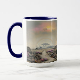 Efter regnet (japansk vattenfärgslandskapskonst) mugg