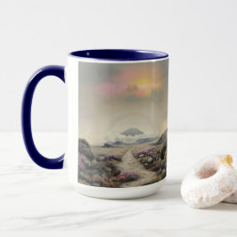 Efter regnet (japansk vattenfärgslandskapskonst) mugg