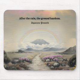 Efter regnet (japansk vattenfärgslandskapskonst) musmatta
