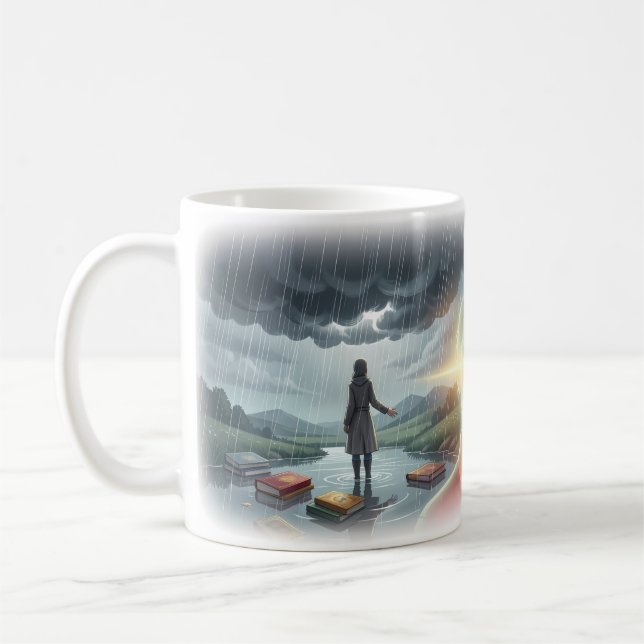 Efter regnet kommer solsken uppvaktningsmugg kaffemugg (Vänster)