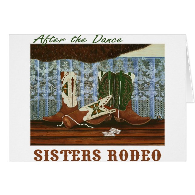 Efter Rodeo Dance ~ Hälsningskort (Framsidan Horizontal)