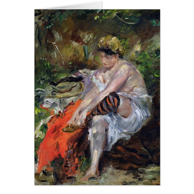 Efter simman 1906 hälsningskort (Framsidan)