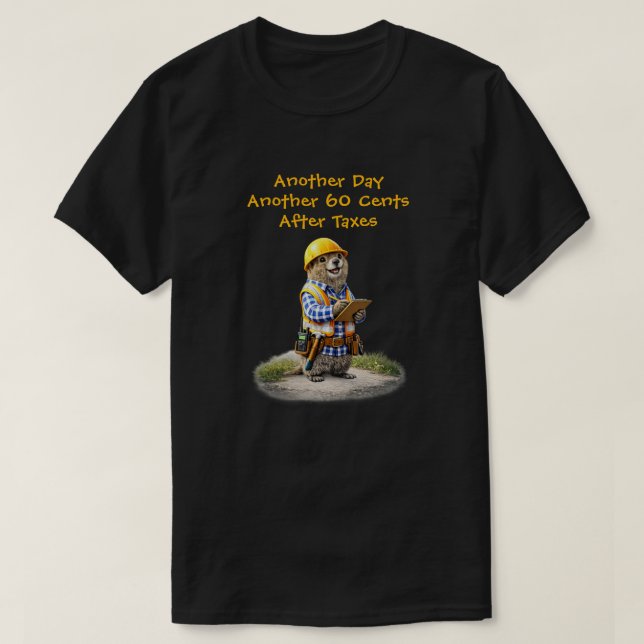 "Efter skatt" T Shirt (Design framsida)