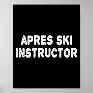 Efter skidåkningsinstruktör tröja kvinnor män skid poster